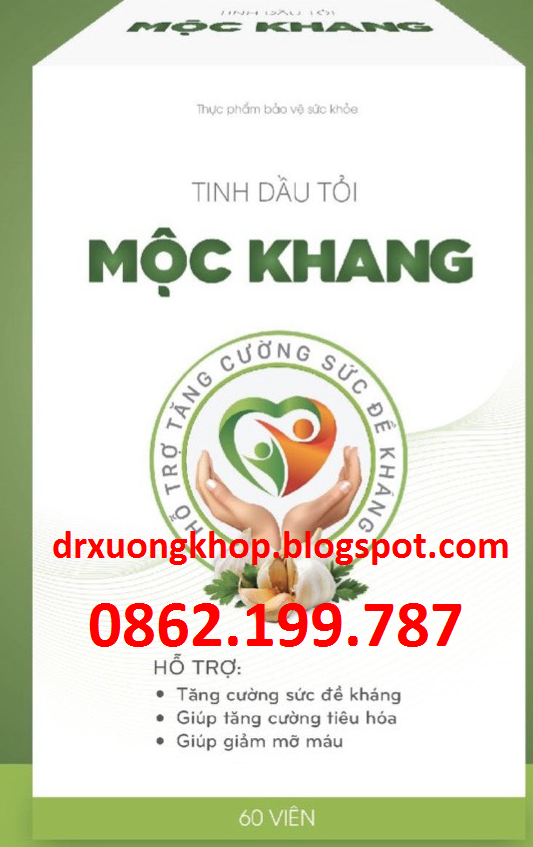 TINH DẦU TỎI MỘC KHANG- Tăng cường miễn dịch, tiêu hóa, giảm mỡ máu, xơ vữa động mạch,giảm chướng bụng,đầy hơi, lão hoá