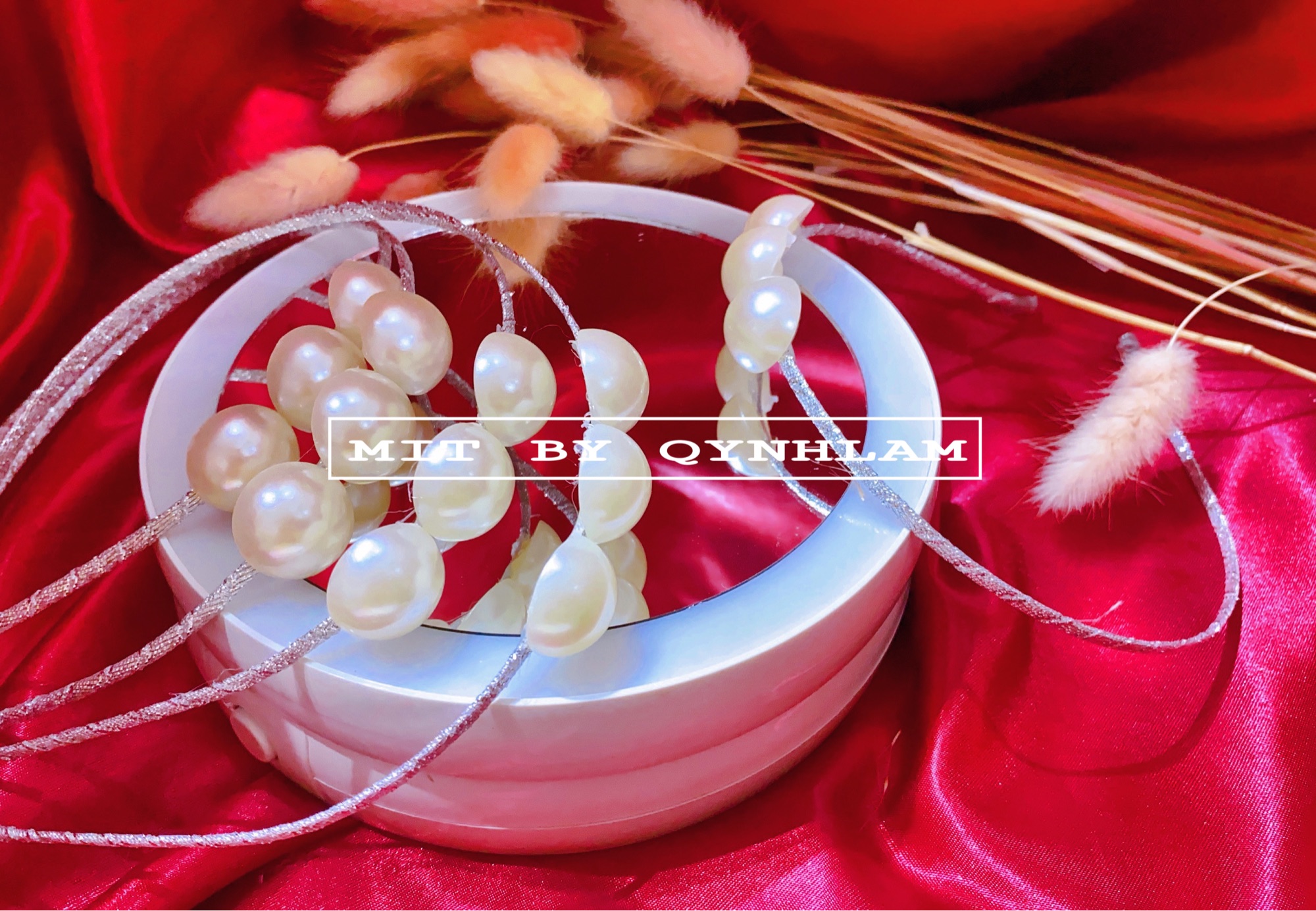 Cài tóc ngọc handmade