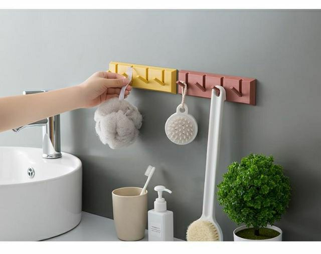Thanh 4 móc gỗ treo tường sang chảnh