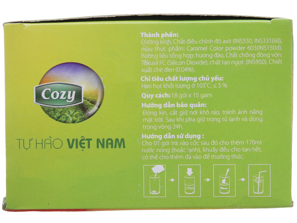 Trà Cozy Ice Tea hương đào