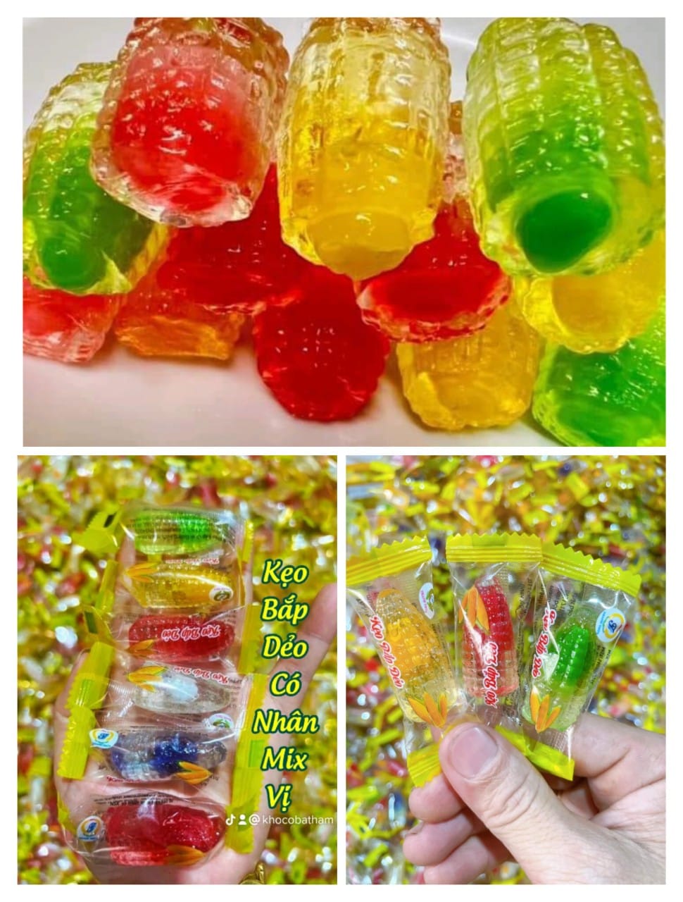 Kẹo dẻo Bắp TRONG CÓ NHÂN TAN CHẢY 500g