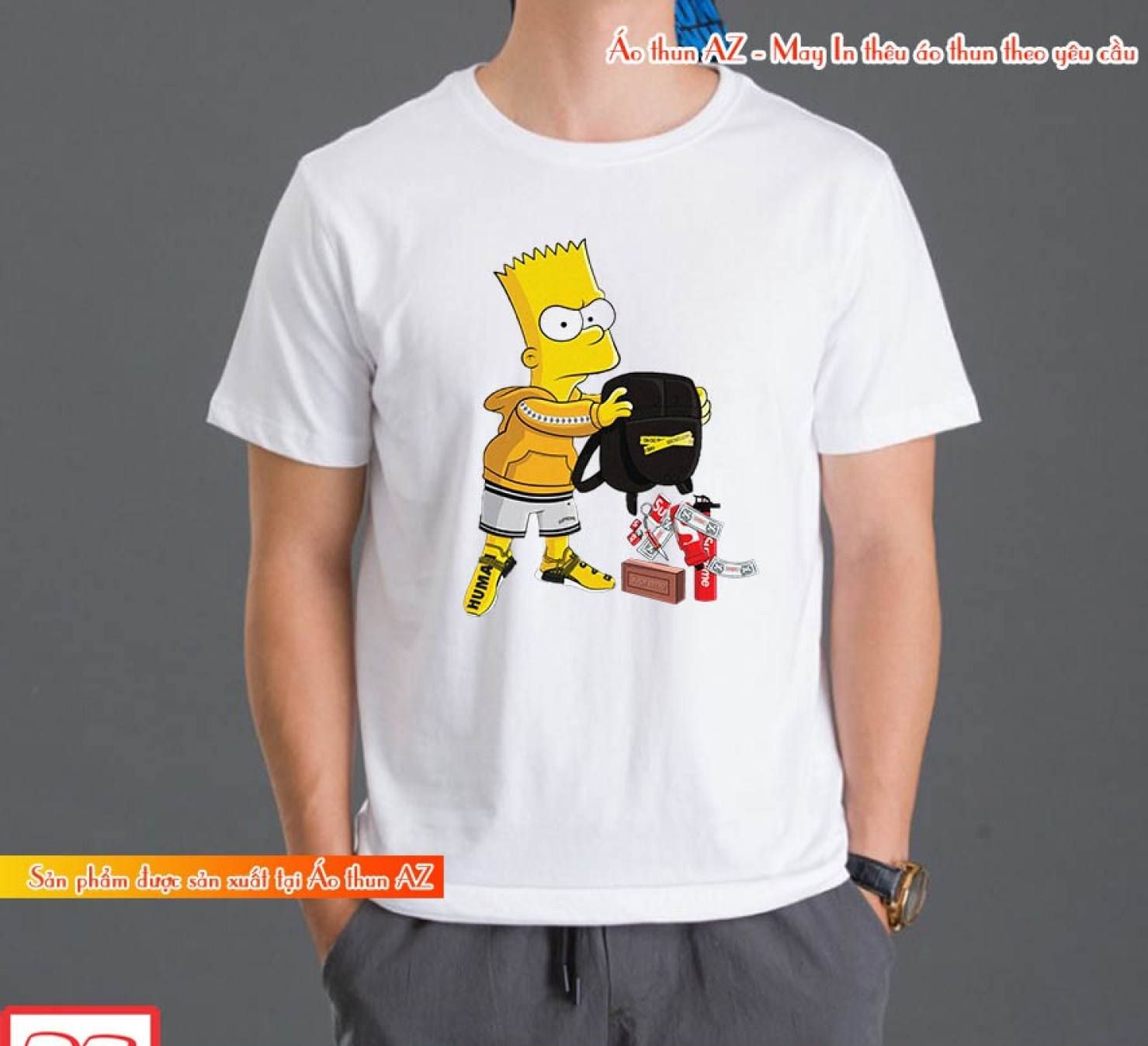 Áo thun teen in hình Simpson