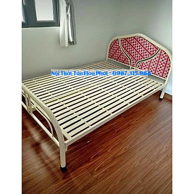 Giường sắt cao cấp 1m6 x 2m Tân Hòa Phát mẫu mới
