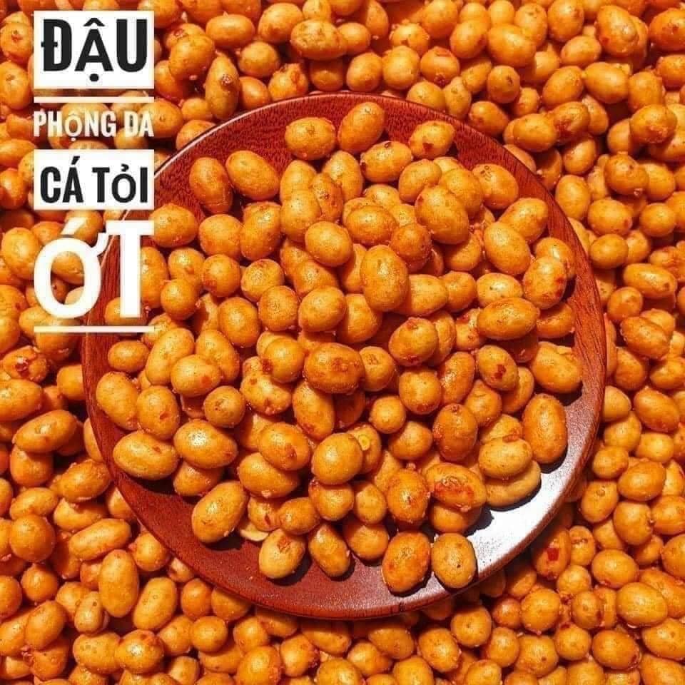 Đậu phộng da cá tỏi ớt pet 500gram