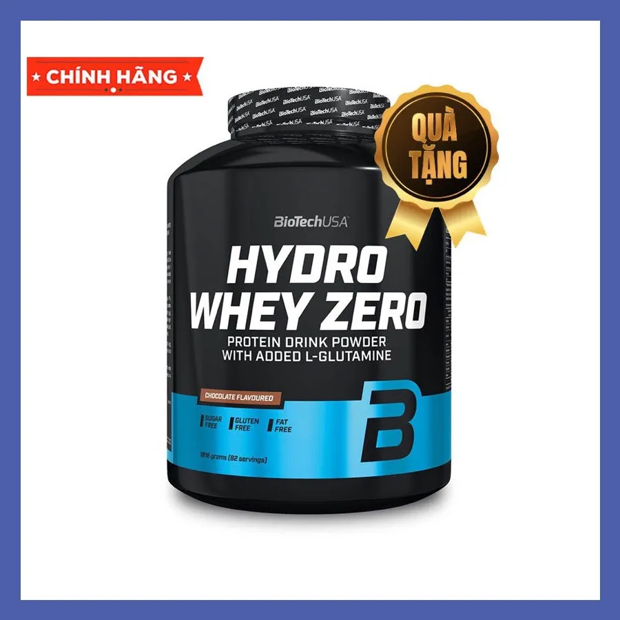 Hydro Whey Zero 82 serving (4lbs) - Sữa tăng cơ bắp tinh khiết Whey Protein Hydro Zero Biotech Usa 1kg8