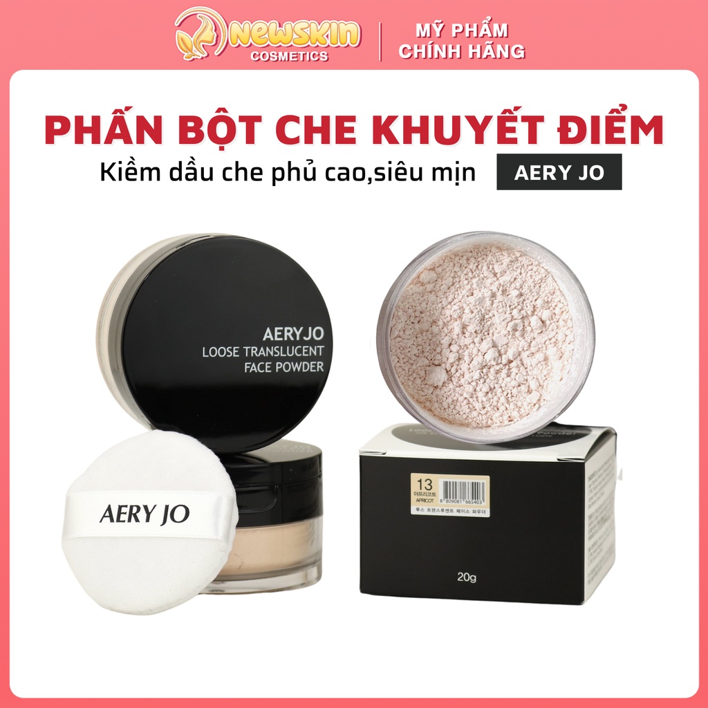 PHẤN BỘT CHE KHUYẾT ĐIỂM AERY JO LOOSE TRANSLUCENT FACE POWDER