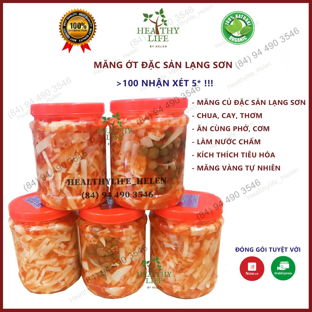 LOẠI 1 - Măng Ớt Lạng Sơn (Măng Củ, Mác Mật, Ớt Tỏi - Cay, Giòn, Thơm Ngon, 1,4kg)