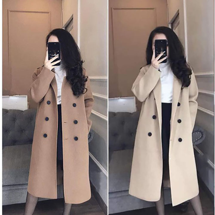 Áo khoác dạ nữ dáng dài