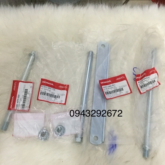 Bộ Trục Trước, Sau, Càng, Bát Phanh Super Dream Honda