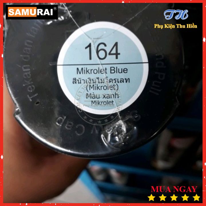 [HCM]Chai Sơn Xịt Samurai Màu Xanh - Mã 164