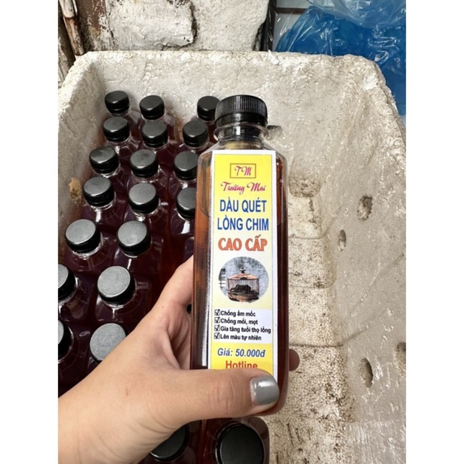 Dầu bóng cơ sở lồng chim trường mai