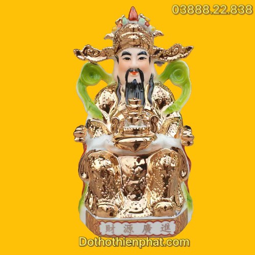 Tượng thần tiền thần phát 8in cao 20 cm