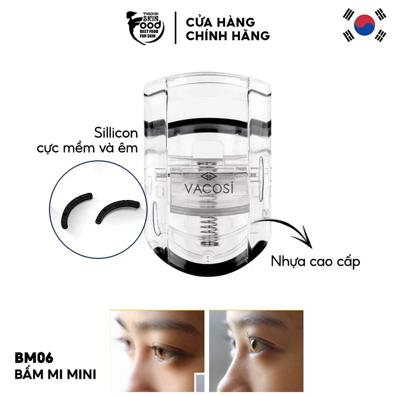 Bấm mi mini vacosi mini portable curler - bm06