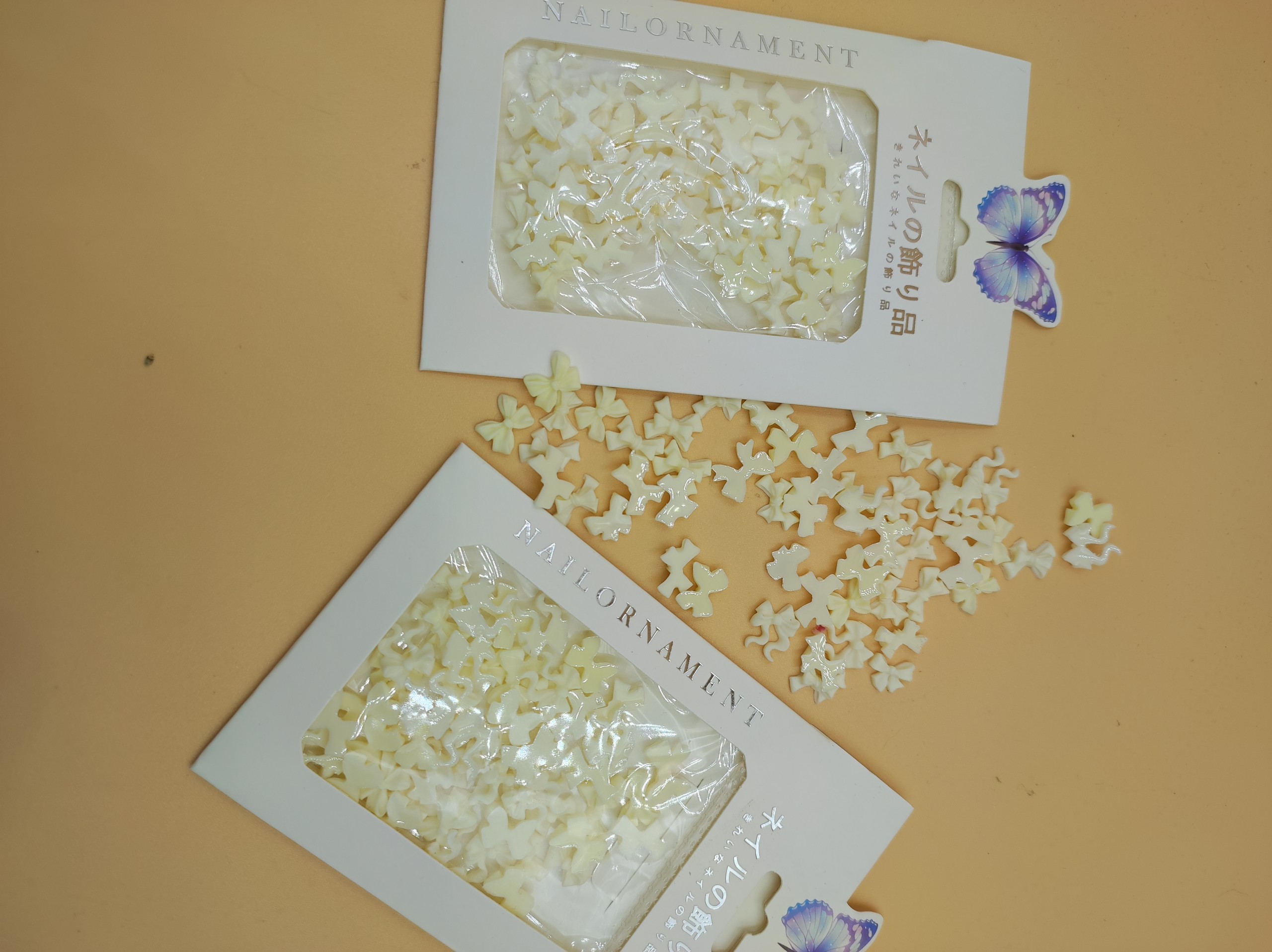 Charm nơ nail cao cấp, Charm nơ gắn móng