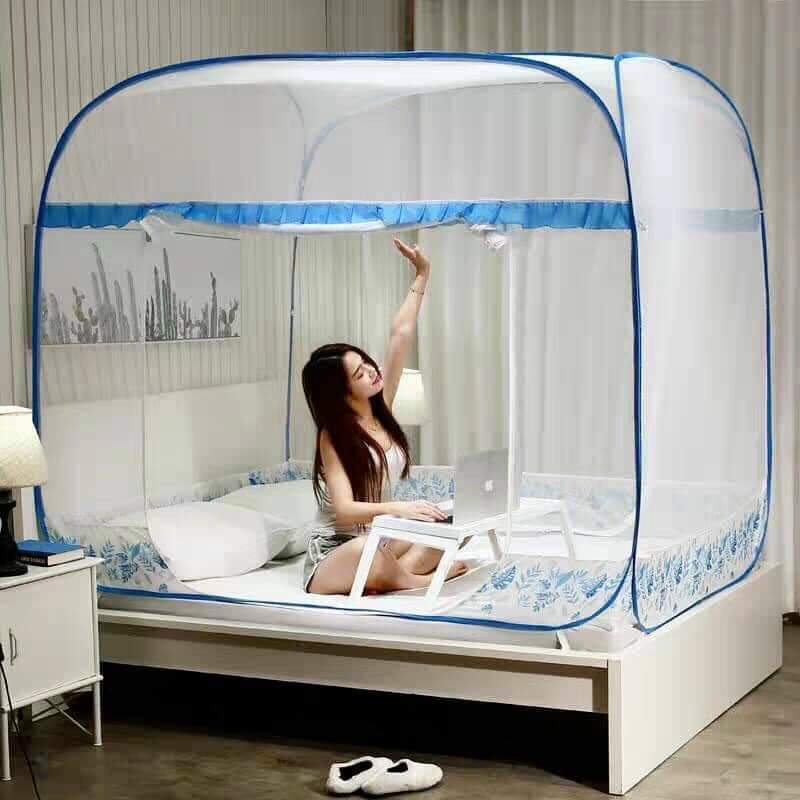màn ngủ chống muỗi tiến đạt có chân viền