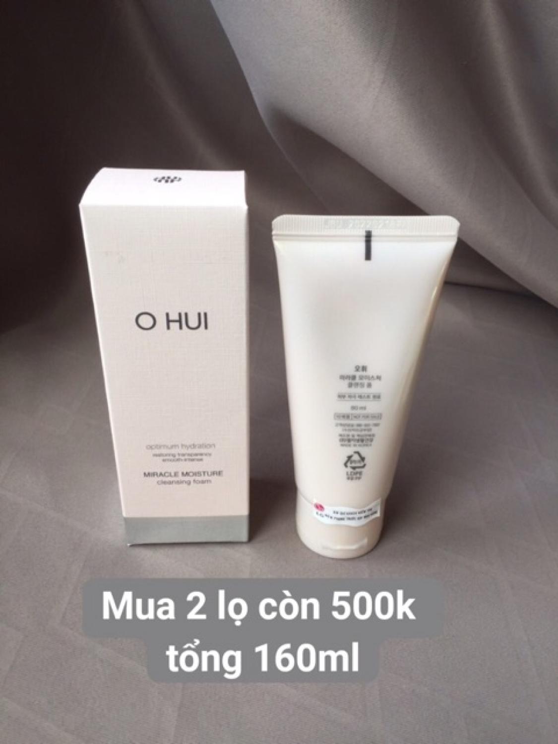 SỮA RỬA MẶT OHUI HỒNG 80ml