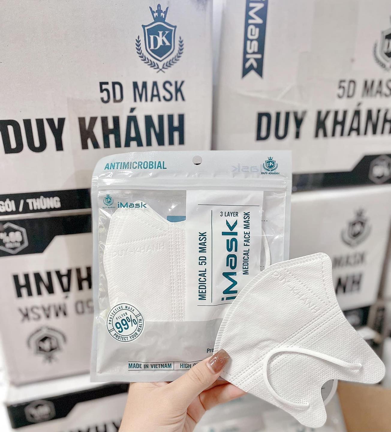 Thùng 100 Cái Khẩu Trang 5D Mask