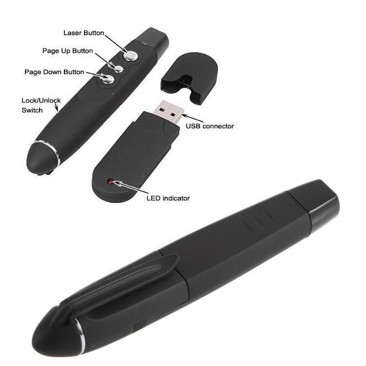 Presenter PP-1000 - Bút chình chiếu laser dành cho máy chiếu (Đen)
