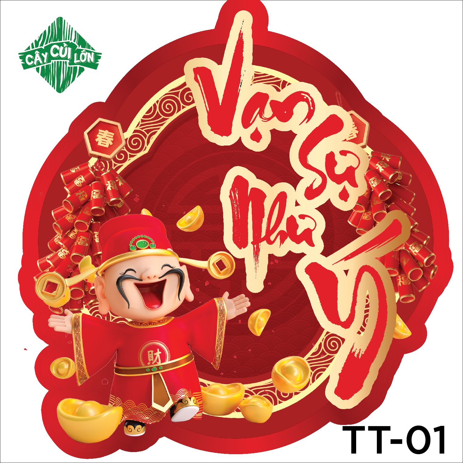 SET 10 TẤM TEM TẾT 8.5X8.5CM