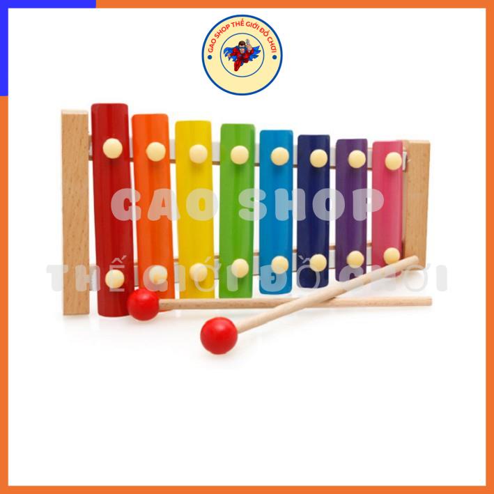 Đồ chơi giáo dục đàn gỗ 8 quãng màu sắc cho bé phát triển tài năng, năng khiếu âm nhạc - Gao Shop
