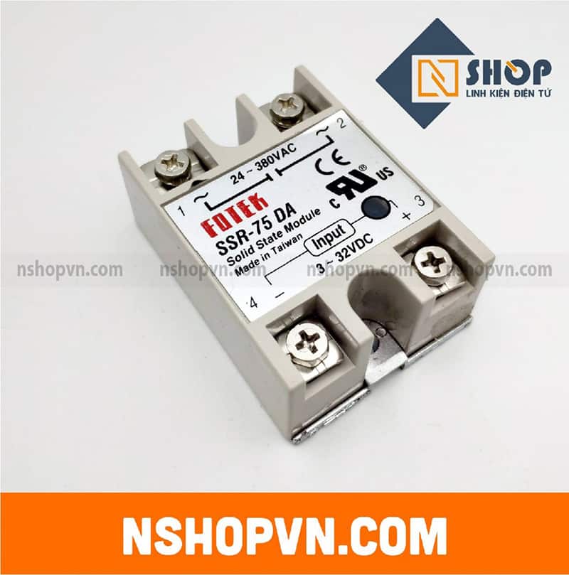 Relay rắn SSR-75 DA Fotek (Made in Taiwan)