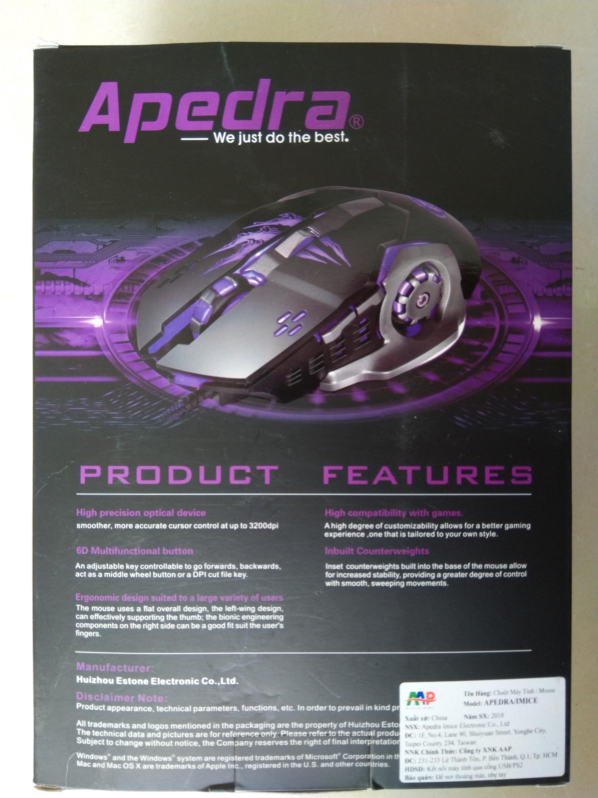 Chuột chuyên game APEDRA A8