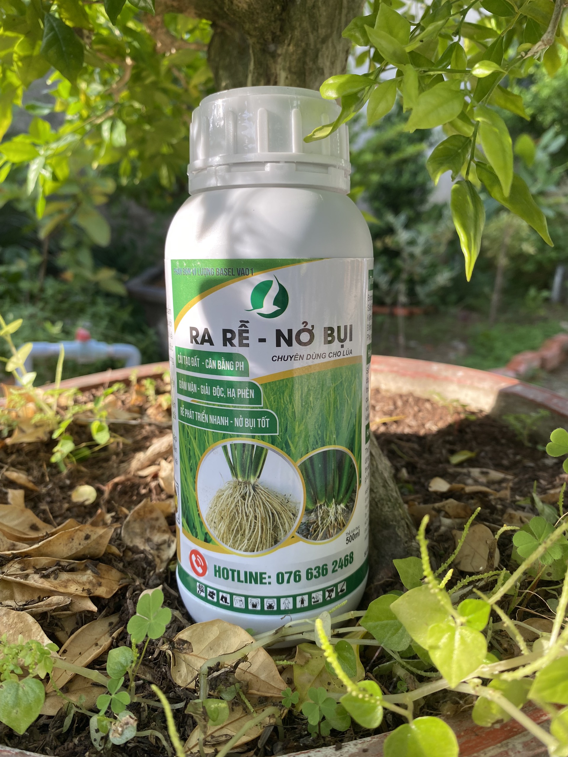 PHÂN BÓN RA RỄ NỞ BỤI CHUYÊN DÀNH CHO CÂY LÚA 500ML