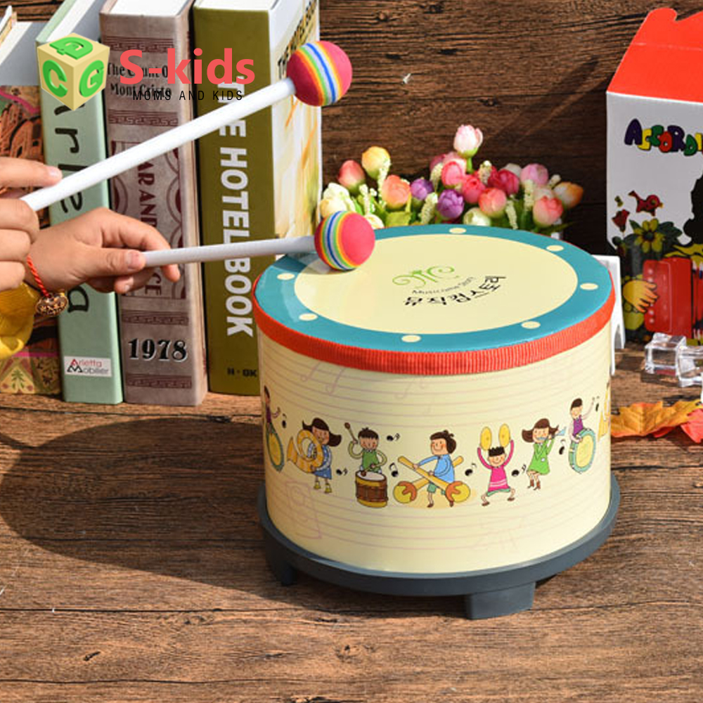Đồ chơi gỗ S-Kid - Bộ Trống Gỗ Mặt Simili Cho Bé.