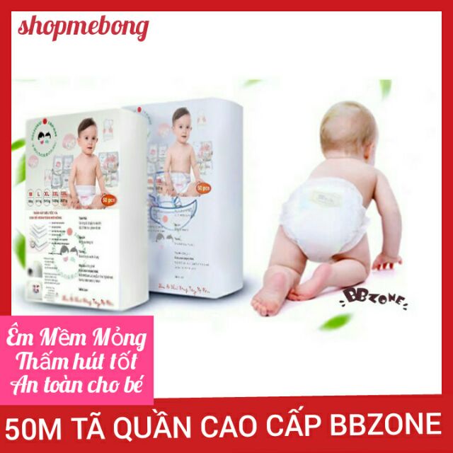 Tã quần cao cấp bbzone l50 xl50 xxl50 xxxl100 có ảnh thật kèm video