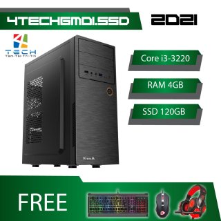 PC gaming giá rẻ full bộ, bộ máy tính để bàn chơi game 4TechGM01SSD CPU thumbnail