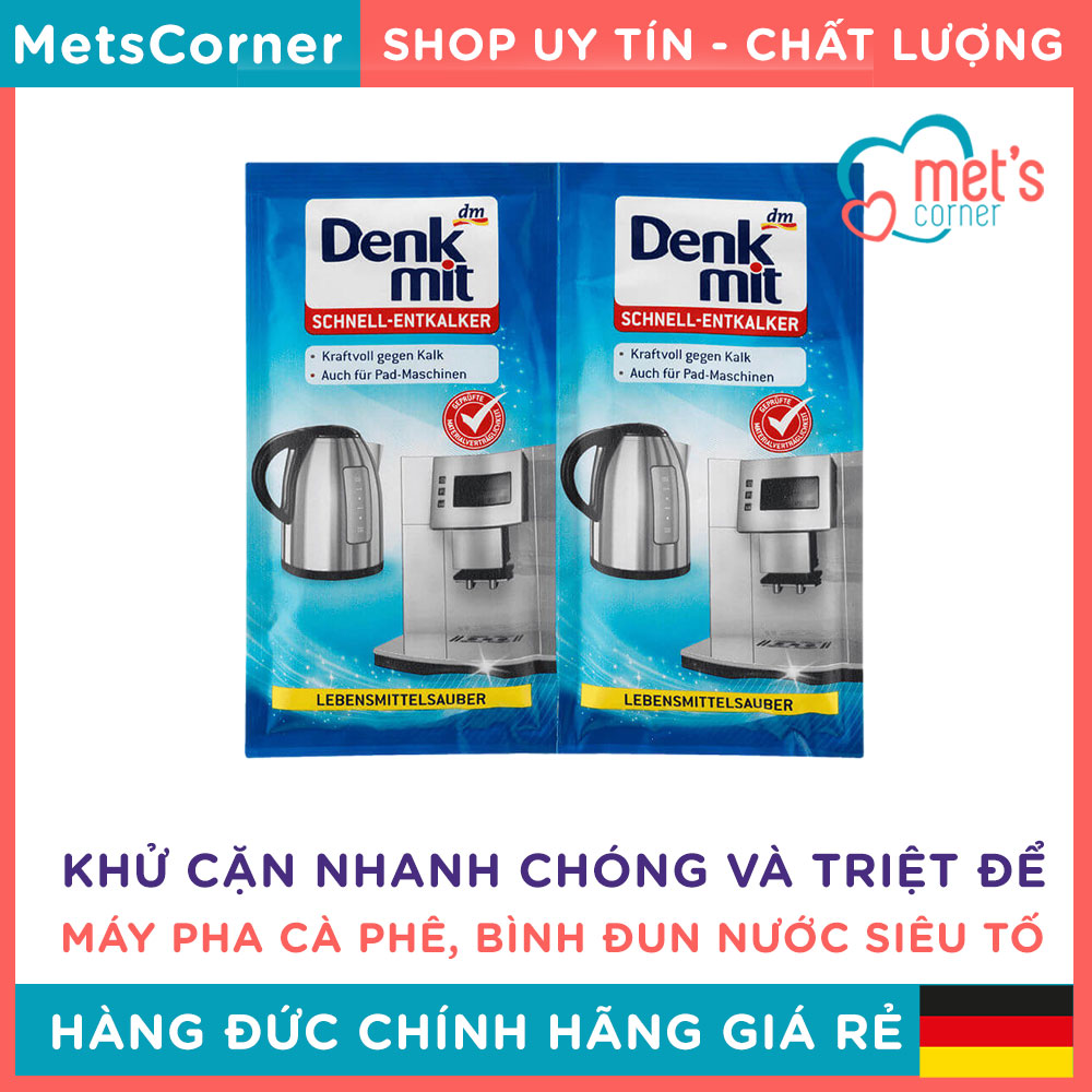 [HCM][Đức] BỘT TẨY CẶN CHO  ẤM SIÊU TỐC - MÁY PHA CAFE DENKMIT