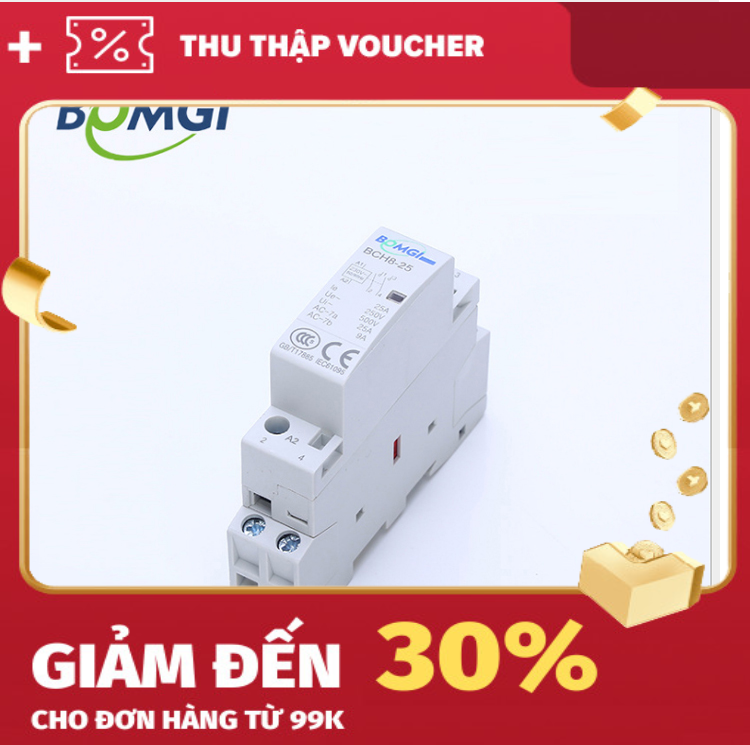 Khởi động từ contactor 1 pha 25A 220V BOMGI