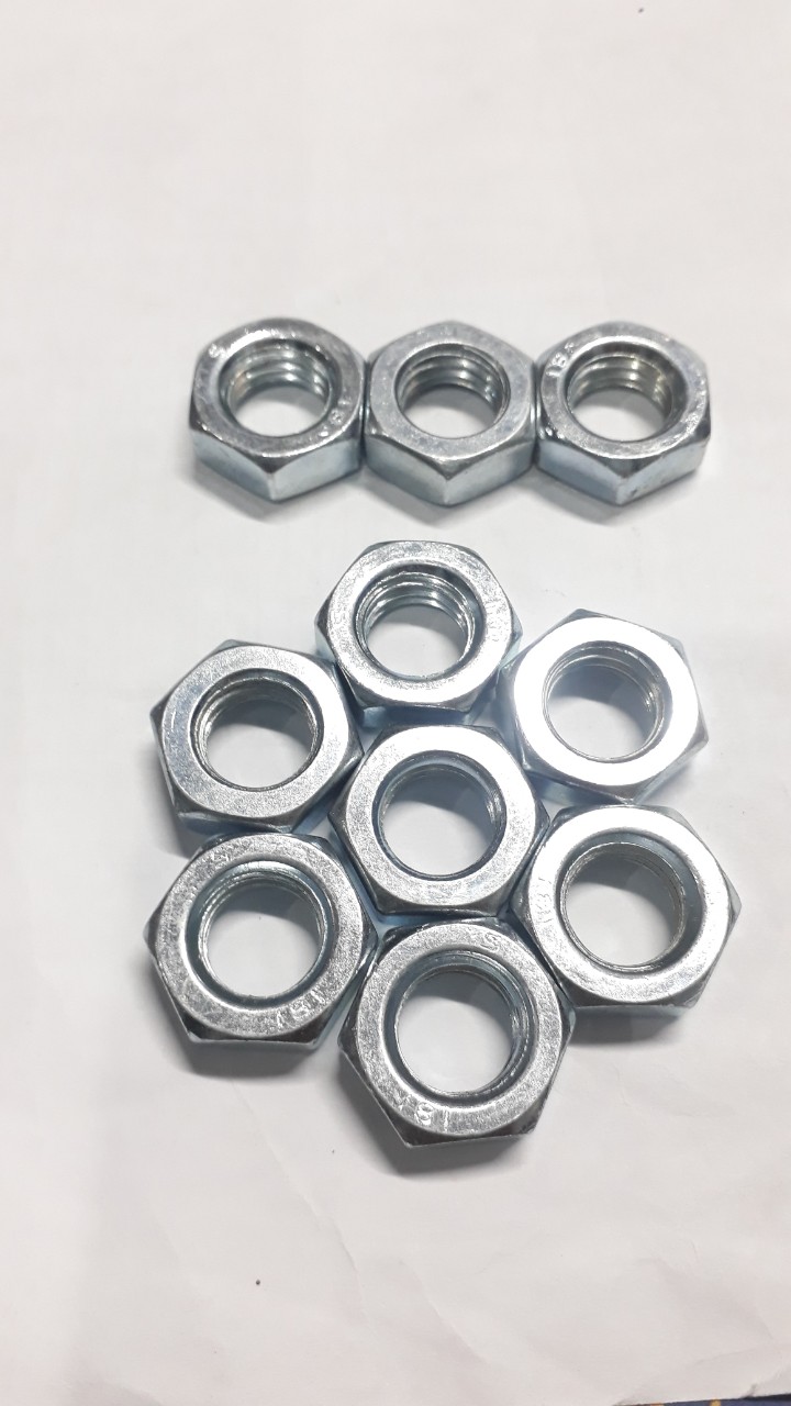 Combo 10 tán đai ốc vặn bulon lục giác có 6 cạnh từ m4 đến m20 siết ren thuận bu lon