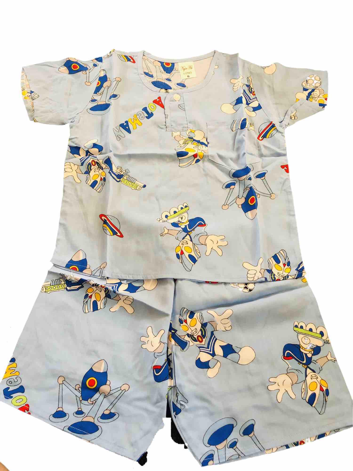 Combo 3 bộ tole (lanh) bé trai, size từ 15-18 kg