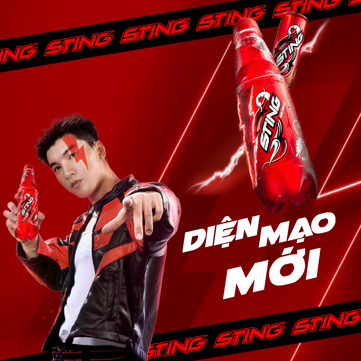 [Sale 25.10-Vc 12%] Combo of 2 Boxes of 24 Cans of Sting Strawberry Energy Drink (320Ml/Can)