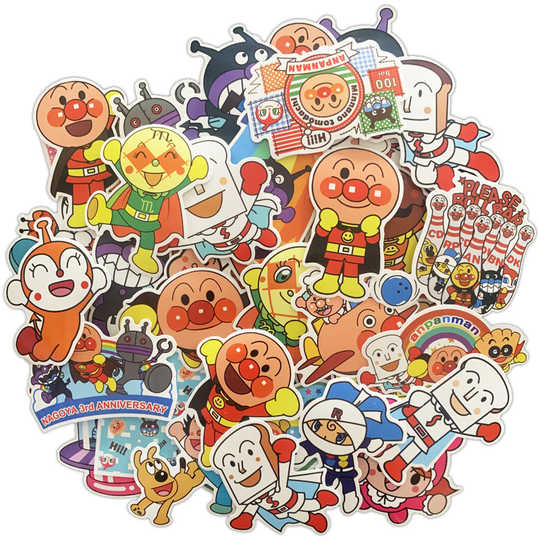 Set 30-80 Sticker Anpanman ảnh decal hình dán ép lụa