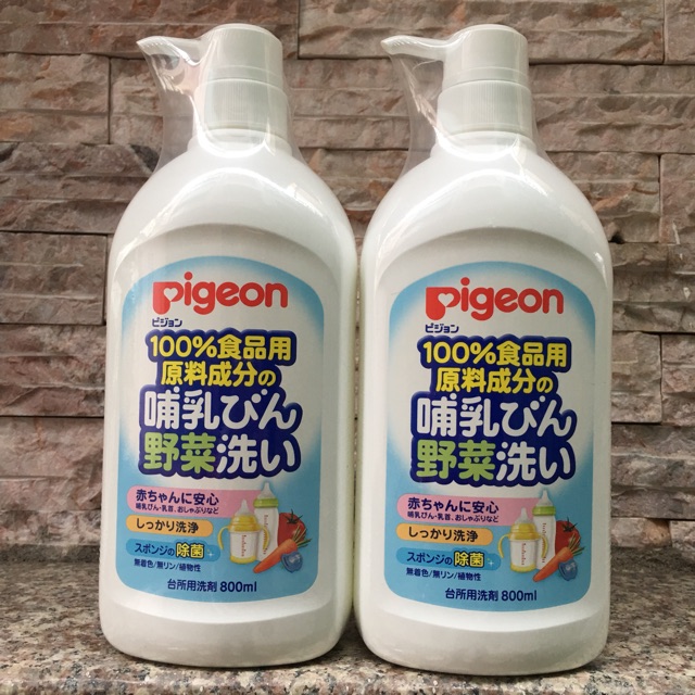 Chai Nước Rửa Bình PIGEON 800ML Hàng NHẬT Nội Địa
