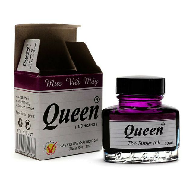 1 hộp Mực Queen ( dành cho sử dụng bút Máy)