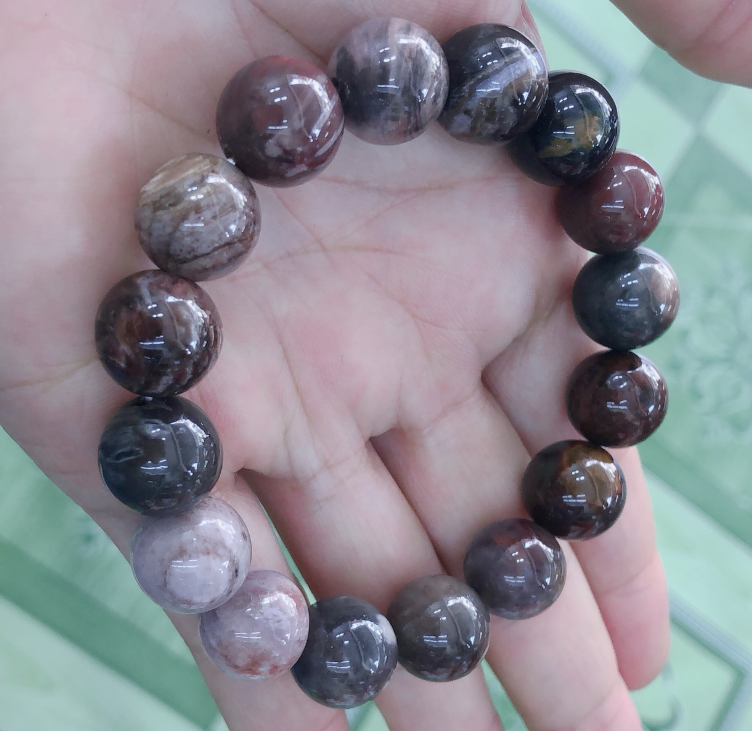 [HCM]( SIÊU HOT ) Vòng tay gỗ hóa thạch 10 LY tự nhiênhàng bao đẹphình chụp thực tế 100%