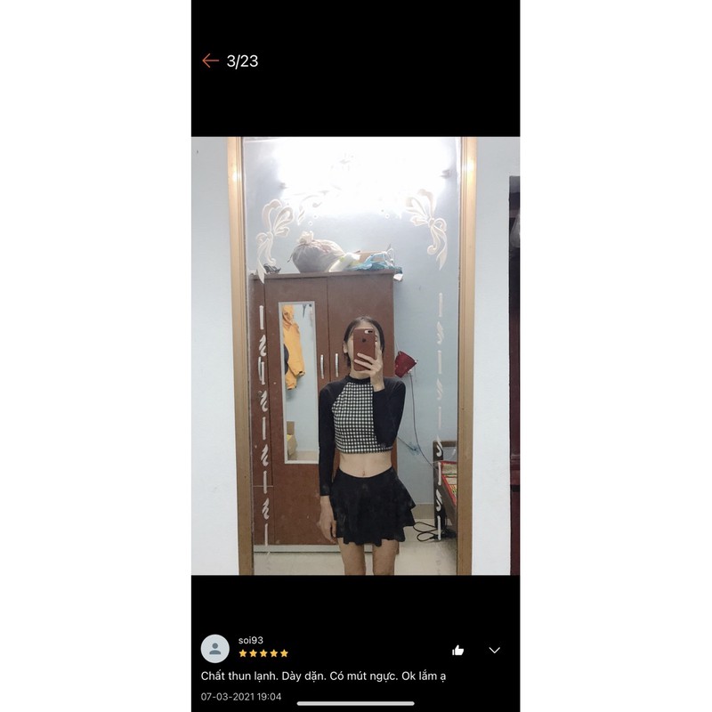 [HCM]Đồ bơi bikini tay dài kín đáo caro