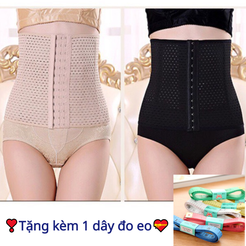 Đai Nịt Bụng Định Hình Giảm Eo Giảm Mỡ Thon Gọn - Chiều Cao Gen 23cm - Có Lỗ Thoáng Khí - Gen Nịt Bụng Chống Cuộn Cao Cấp - Đồ lót định hình DORA Việt Nam