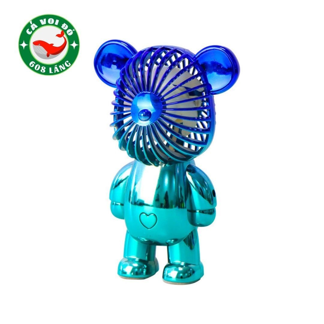 Quạt gấu BearBrick mini dễ thương tiện dụng