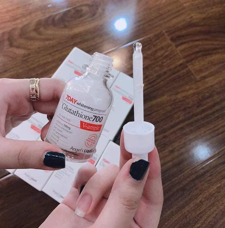 [HCM][Lấy mã giảm thêm 30%] Huyết thanh trắng da 7day Whitening Program Glutathione 700 V-ample