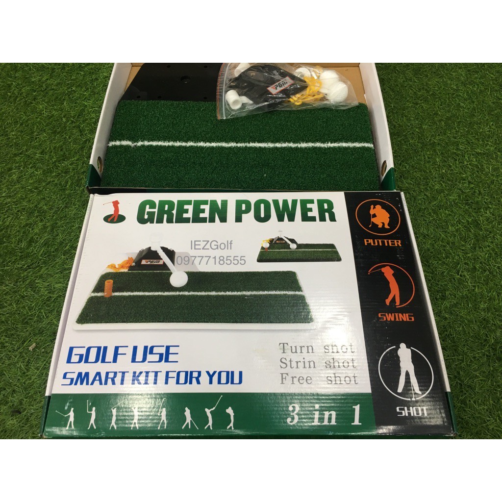 Thảm tập golf swing green power 3 in 1