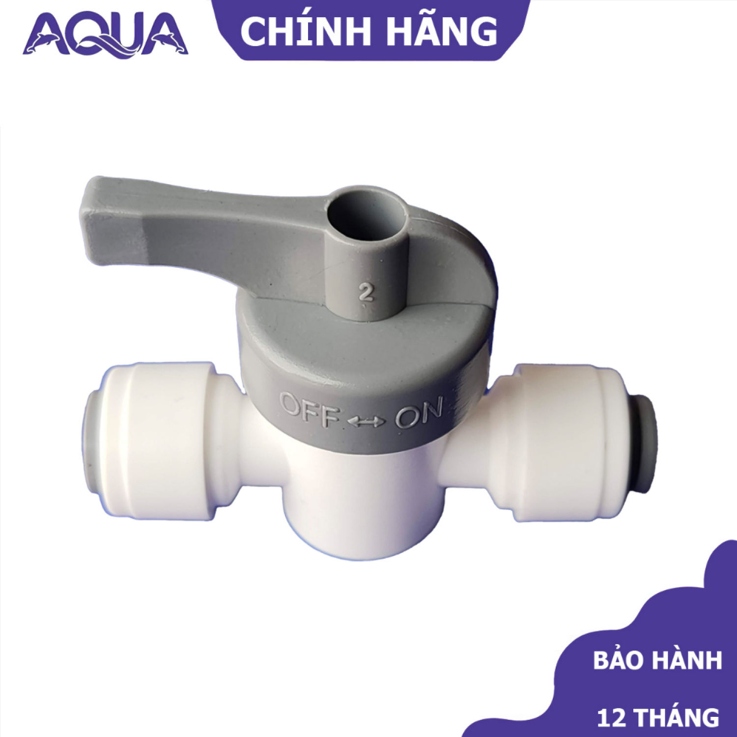 Van xả tay, van xả ngang máy lọc nước ro ra dây 6mm - khoá dây 6mm