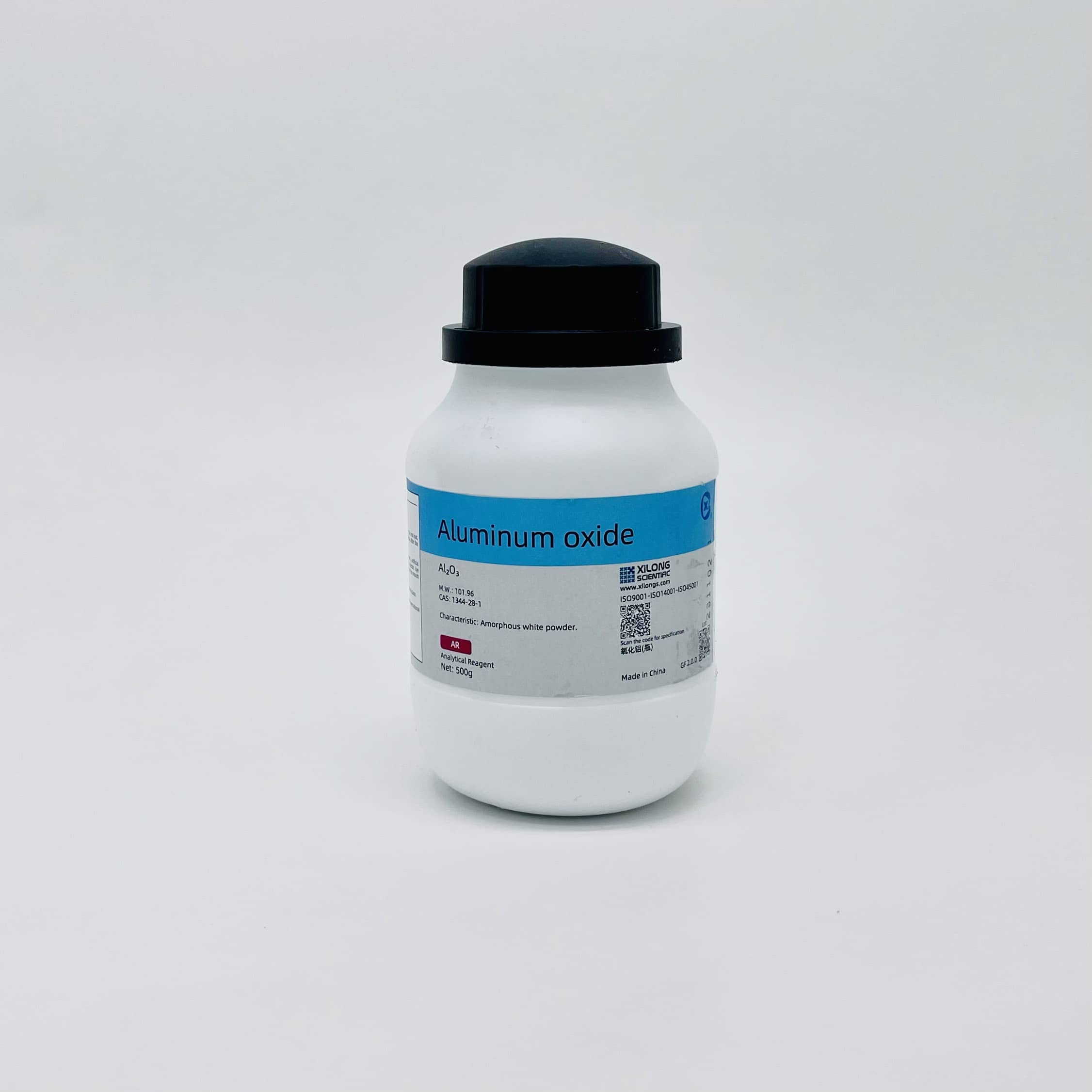 Hóa chất Aluminum Oxide( Al2O3, AR, Chai 500G, Xilong, Cas 1344-28-1)