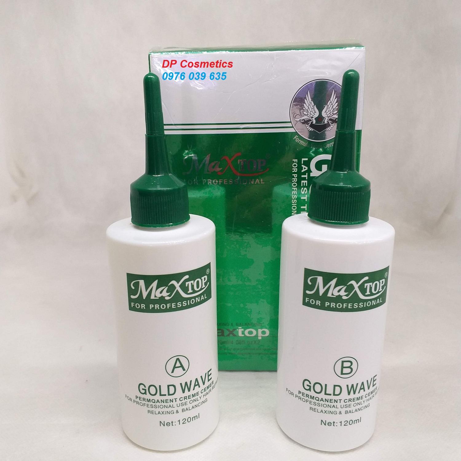 Kem uốn tóc lạnh Maxtop Gold Wave 120ml / cặp