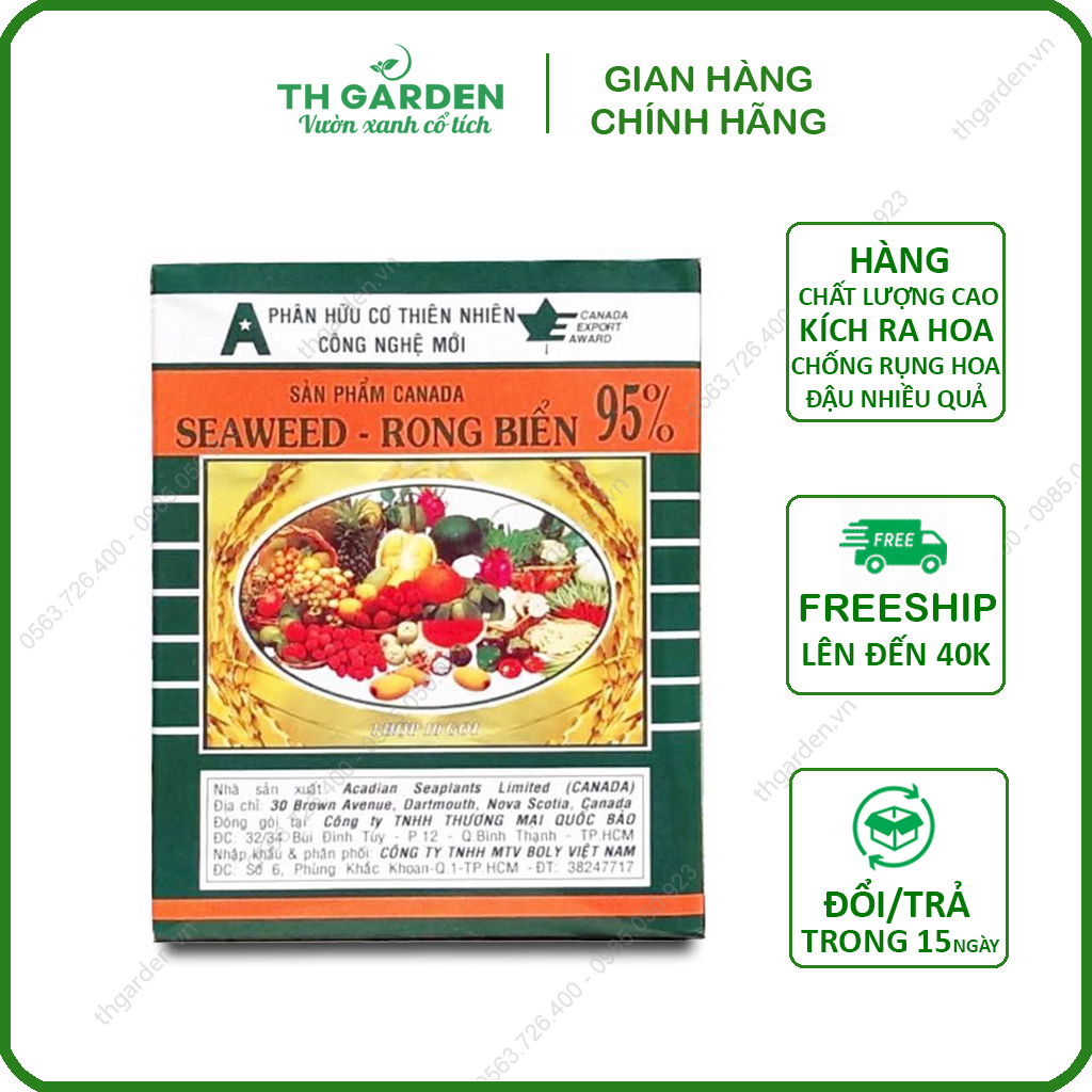 Phân bón lá hữu cơ rong biển seaweed 10g/gói