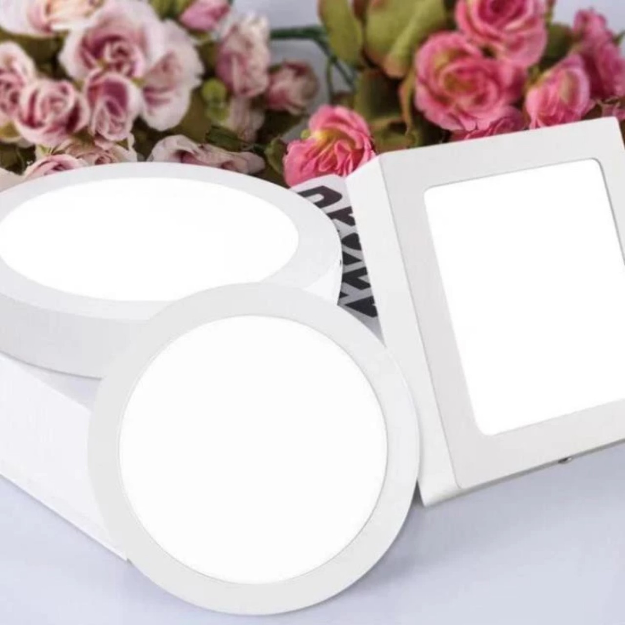 Đèn led ốp trần vuông, tròn 24w 18w 12w