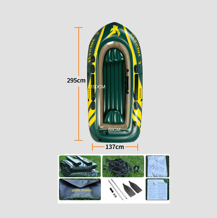 Bộ thuyền bơm hơi Seahawk 3 người INTEX